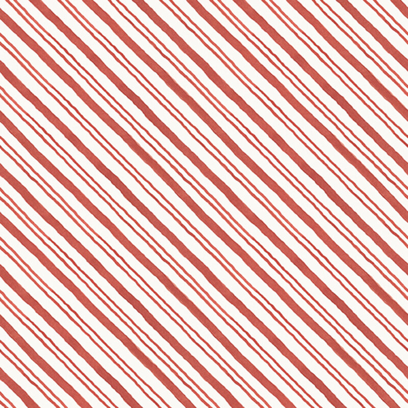 A red and white stripe fabric. 