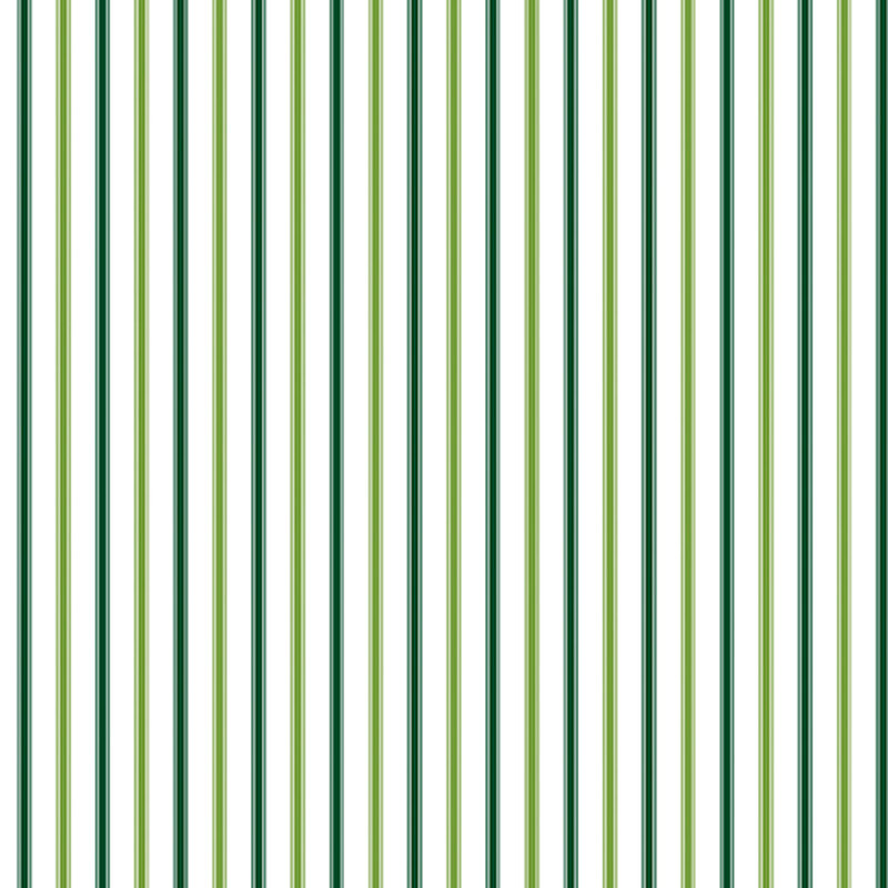 white fabric with alternating stripes of dark and light green