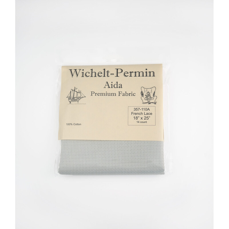 Wichelt 14ct Aida in the color French Lace with packaging. 