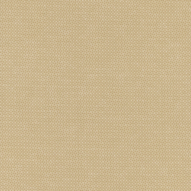 A mottled tan fabric with an arrangement of abstract tonal lines. 