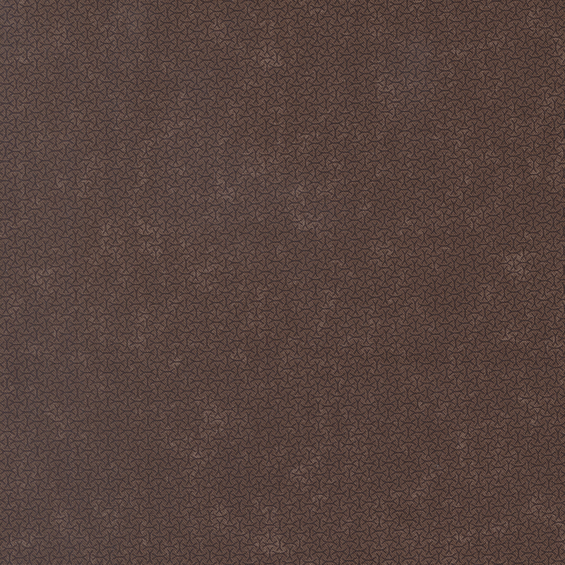 A mottled earth brown fabric with an arrangement of abstract tonal lines. 