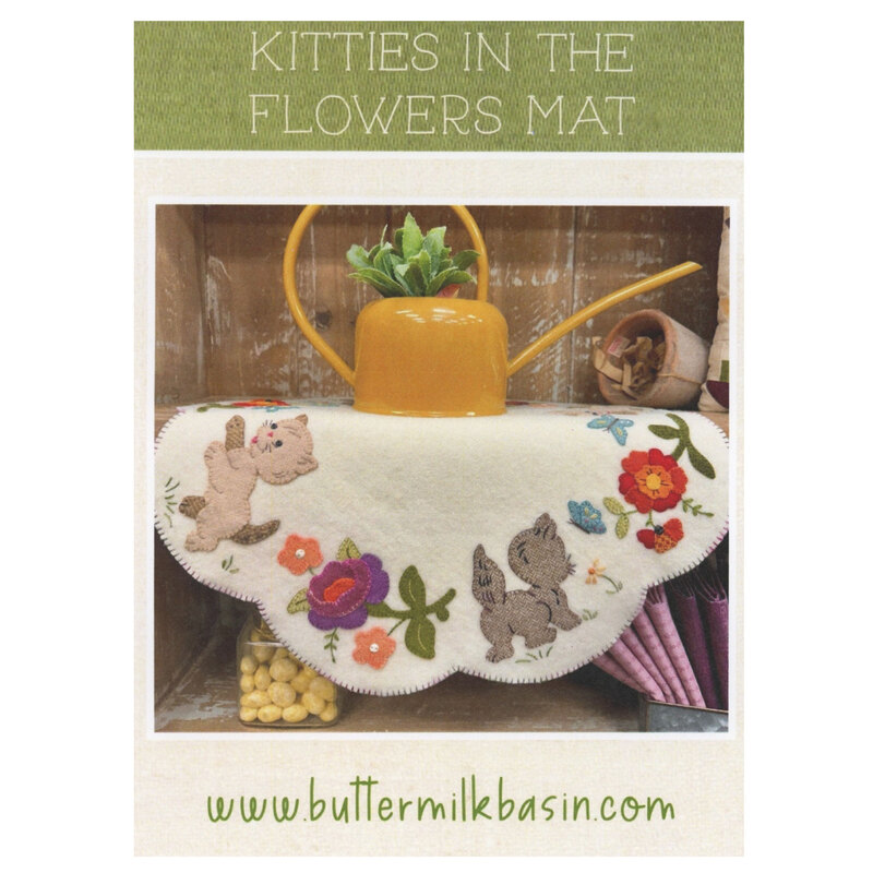 Front cover of pattern, showing the completed project on a rustic wood panel background.
