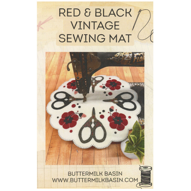 Front cover of pattern, showing the completed project on a rustic wood surface.