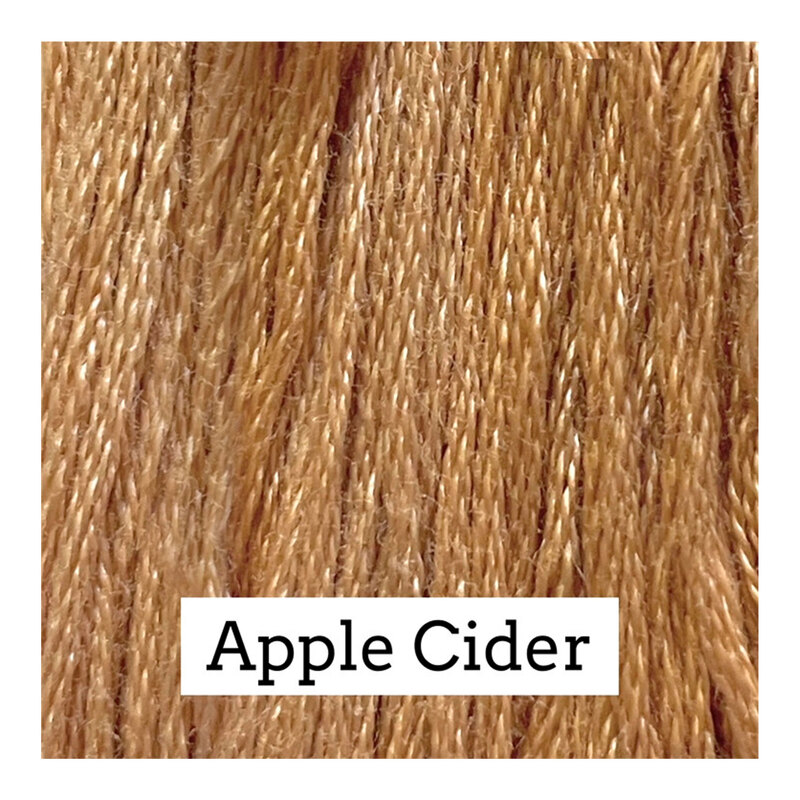 A tan swatch of Classic Colorworks floss.
