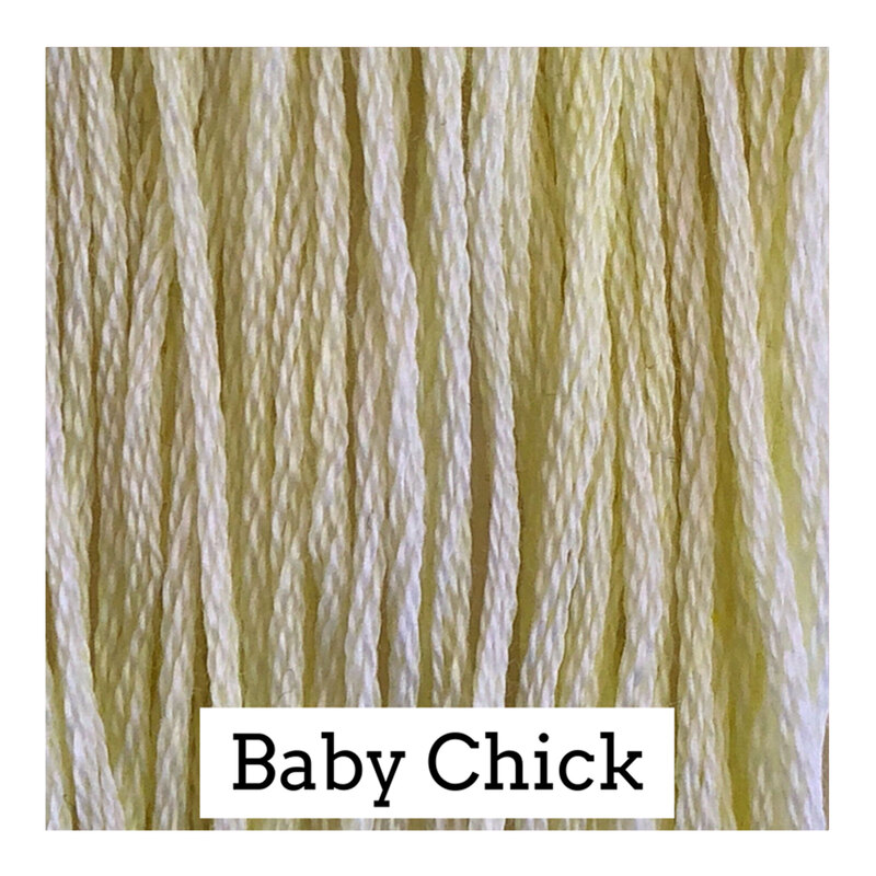 A light yellow swatch of Classic Colorworks floss. 