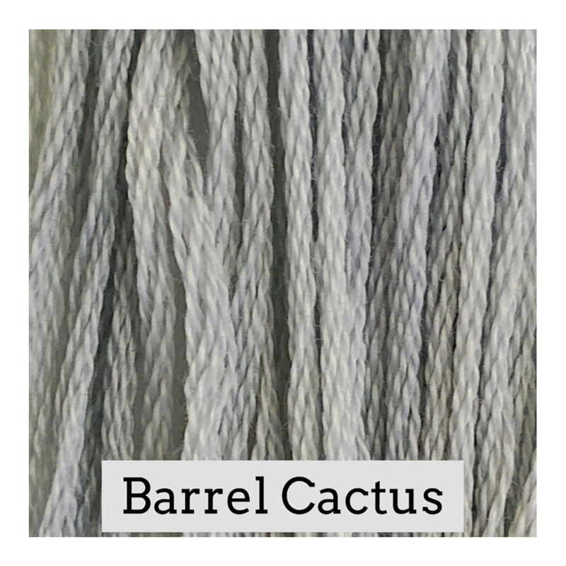 A jade green swatch of Classic Colorworks floss. 