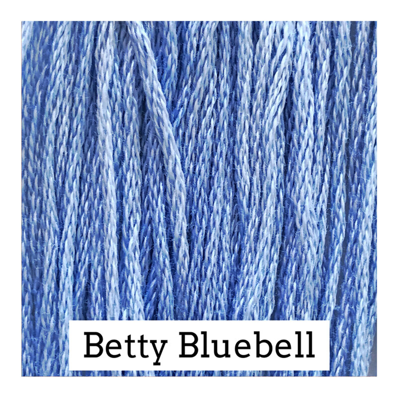 A periwinkle blue swatch of Classic Colorworks floss. 