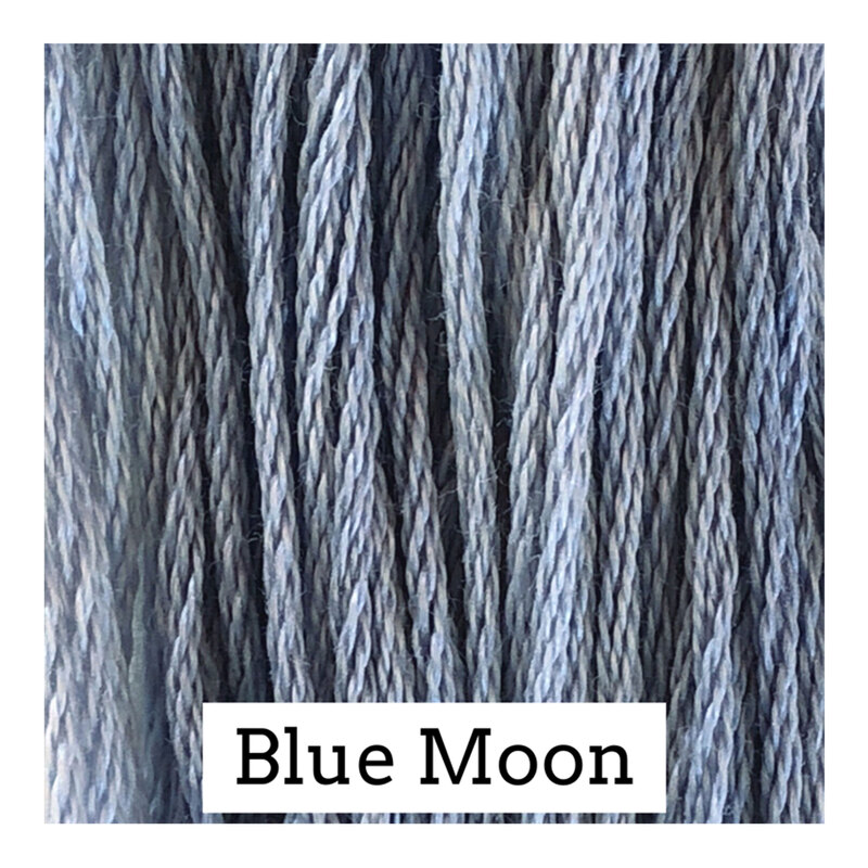 A gray blue swatch of Classic Colorworks floss. 