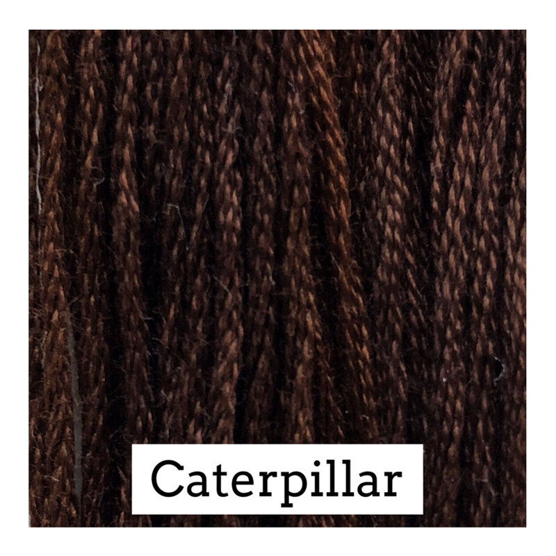 A espresso brown swatch of Classic Colorworks floss. 