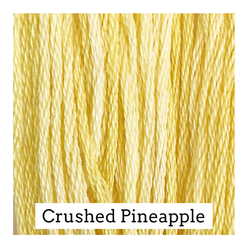 A dandelion yellow swatch of Classic Colorworks floss. 