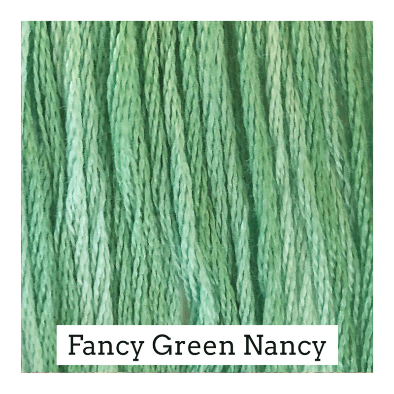 Swatch with mint green fabric