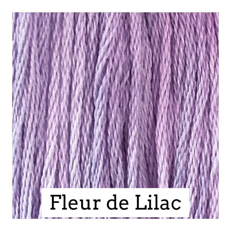 Swatch with lilac threads