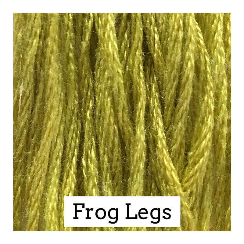 Swatch with olive green threads