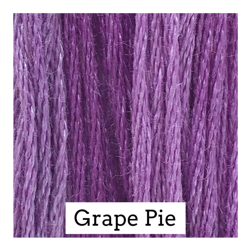 Swatch with purple threads