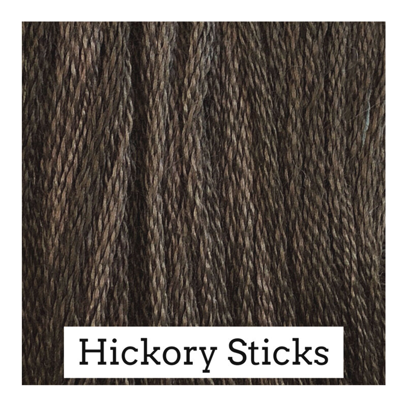Swatch with brown threads
