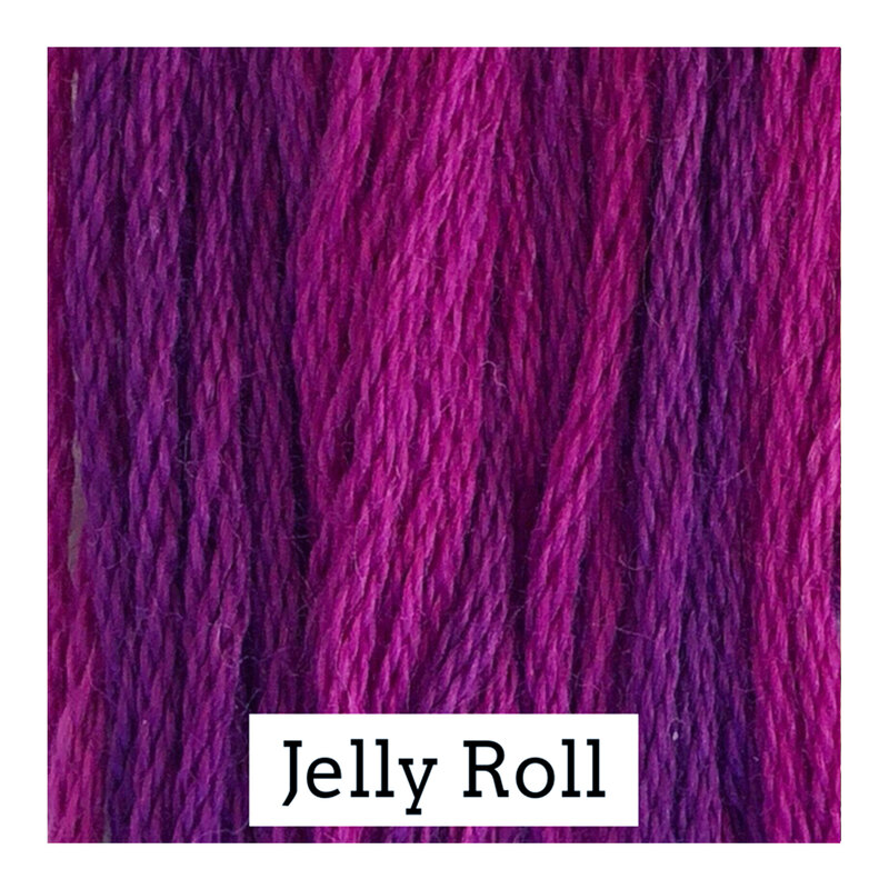 Swatch with magenta threads