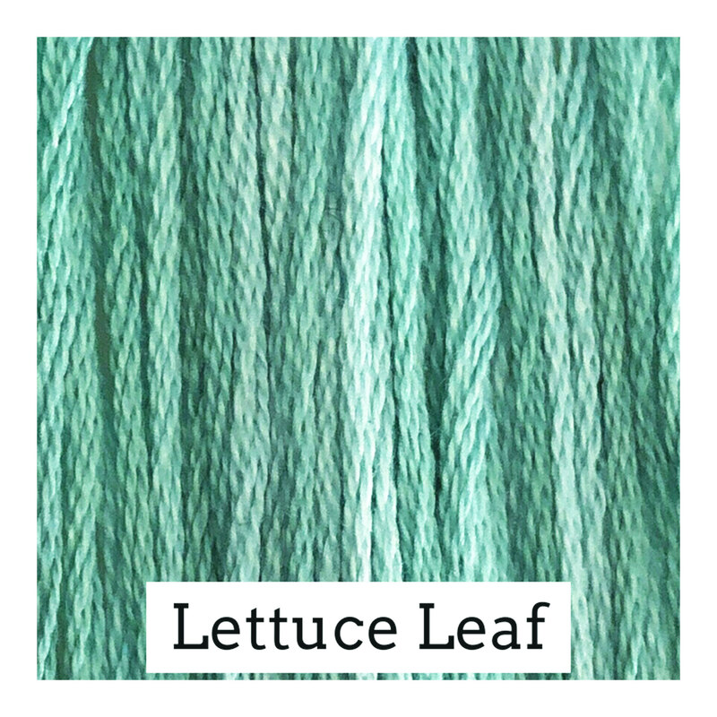 Swatch with aquamarine threads