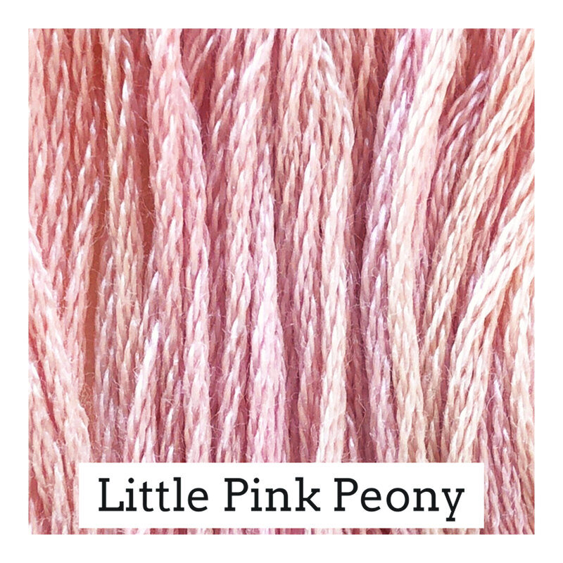 Swatch with light pink threads