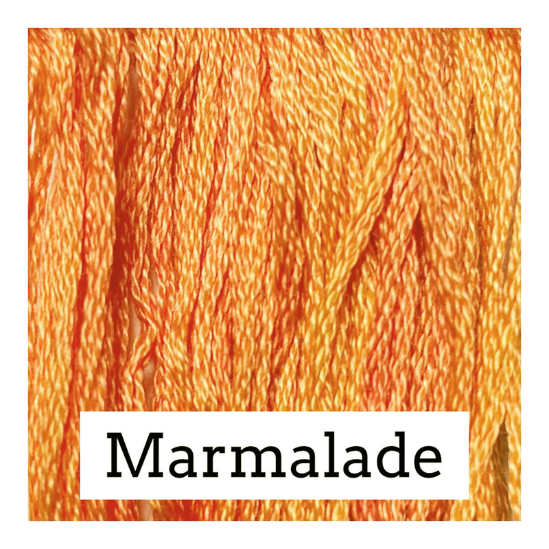 Swatch with orange threads