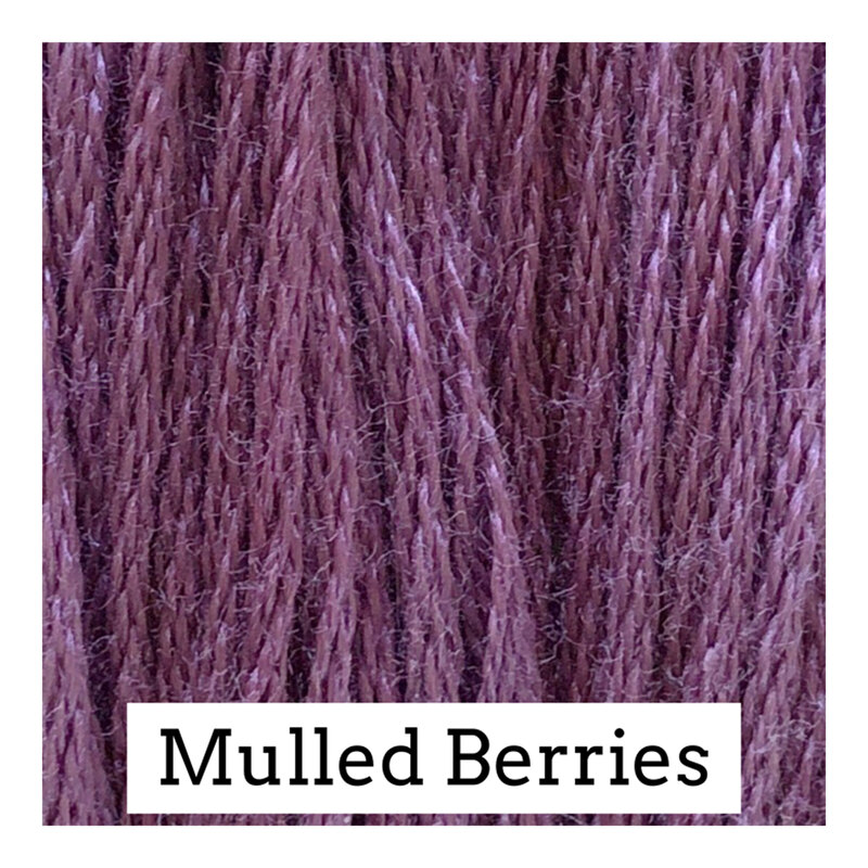 Swatch of purple threads