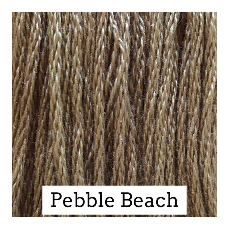 Swatch with grayish brown threads.
