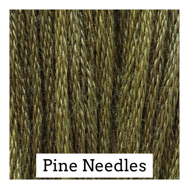 Swatch with sage green threads