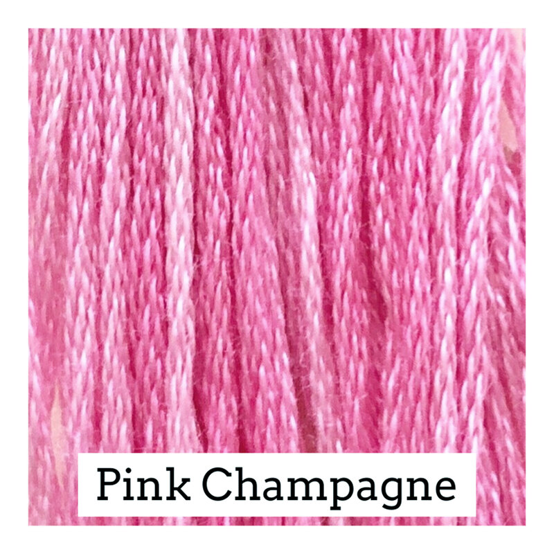 Swatch of bright pink threads