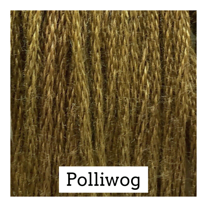 Swatch of suede brown colored threads