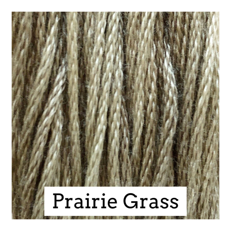 Swatch of khaki green colored threads