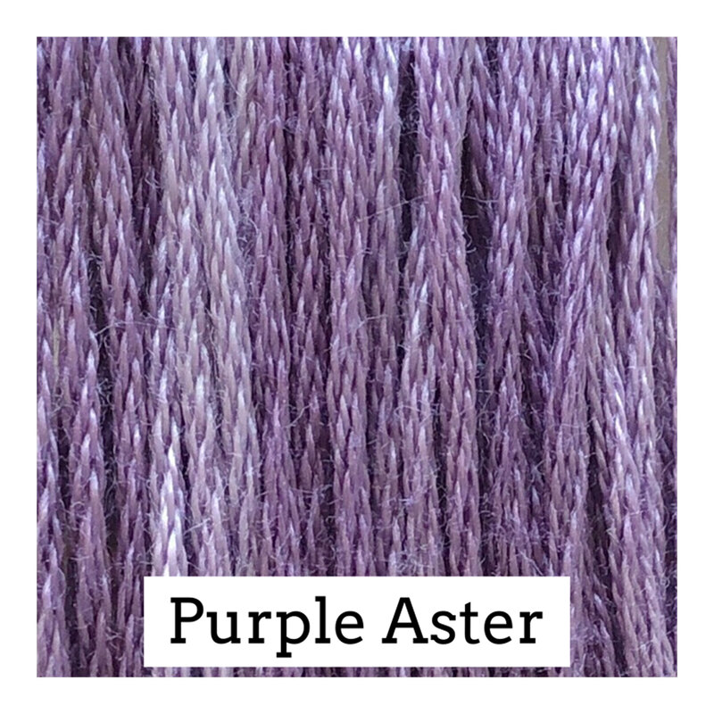 Swatch of lavender colored threads