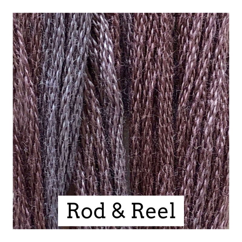 A violet swatch of Classic Colorworks floss.