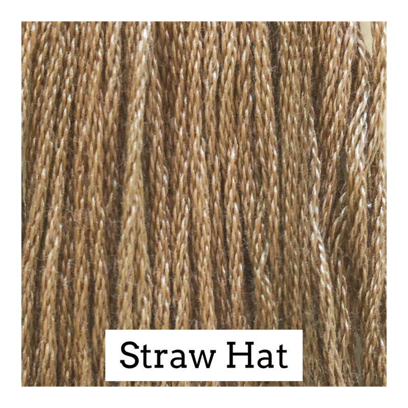 Swatch of brown colored threads