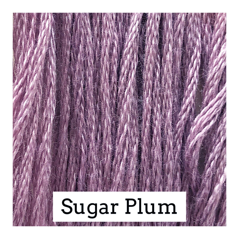 Swatch of light violet colored threads