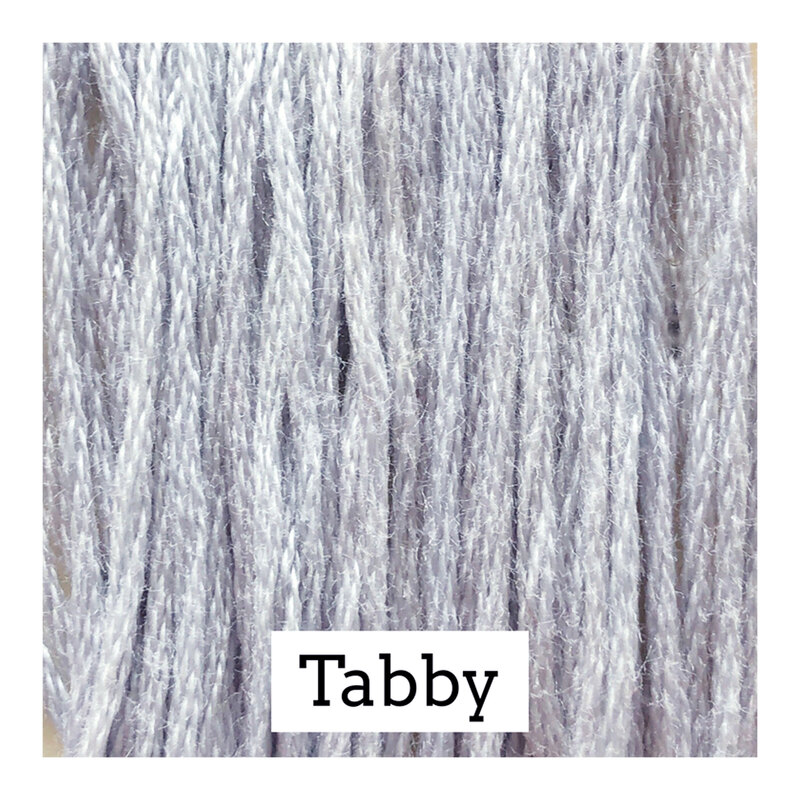 Swatch of gray colored threads