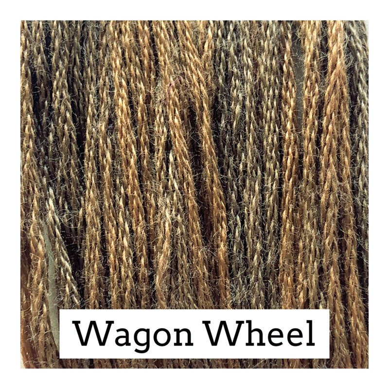 Swatch of brown hued colored threads