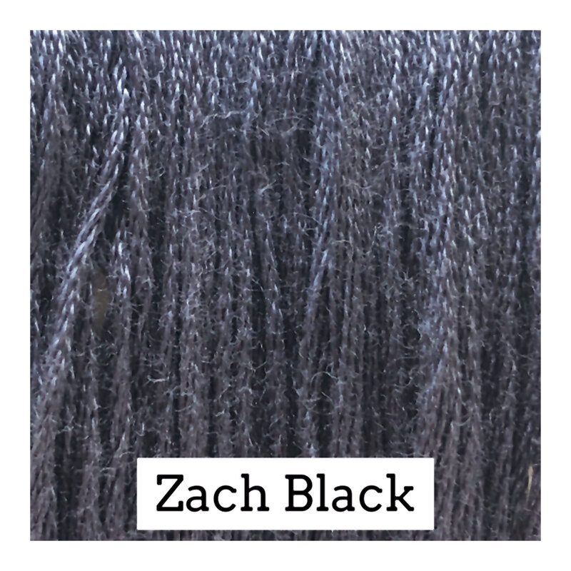 A blue gray swatch of Classic Colorworks floss. 