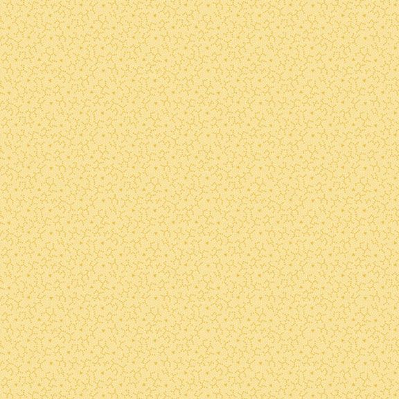 Butter yellow fabric with abstract tonal lines.