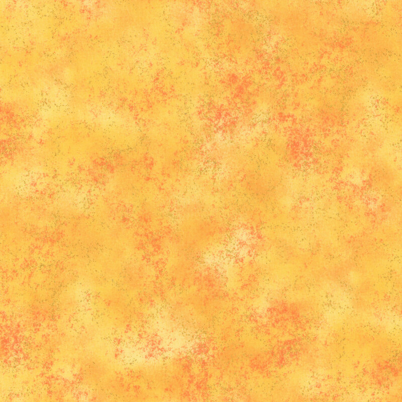 mottled yellow orange fabric with gold metallic flakes