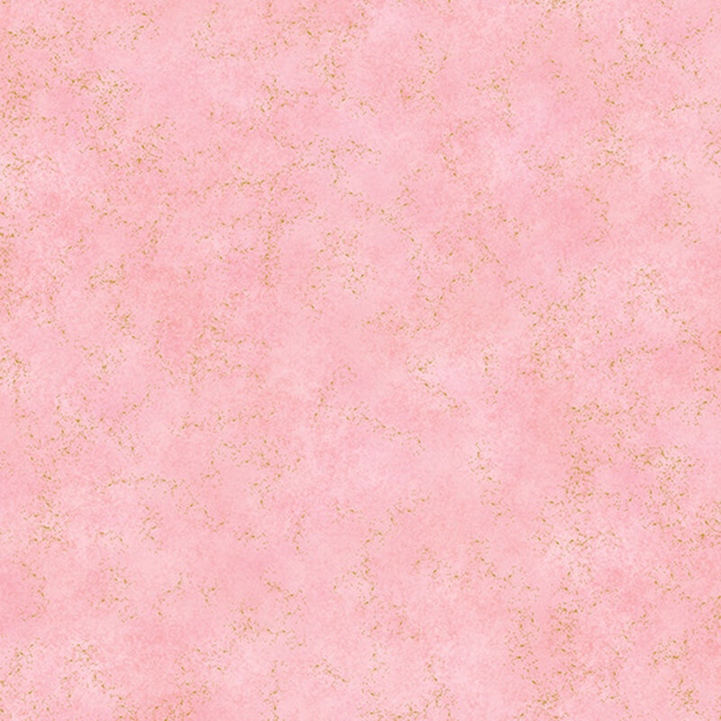 mottled pale pink fabric with gold metallic flakes