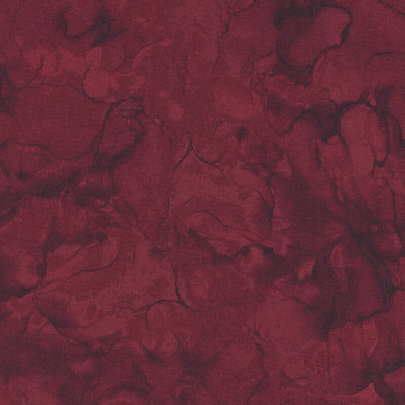 A dark red marbled fabric. 