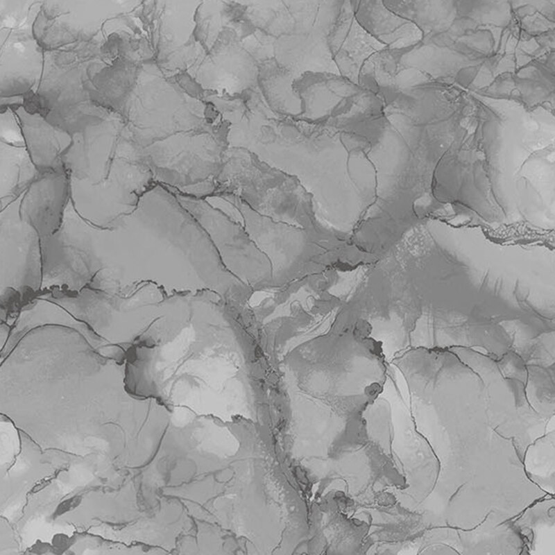 A gray marbled fabric. 