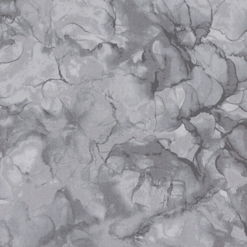 A gray marbled fabric. 