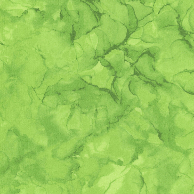 A green marbled fabric. 