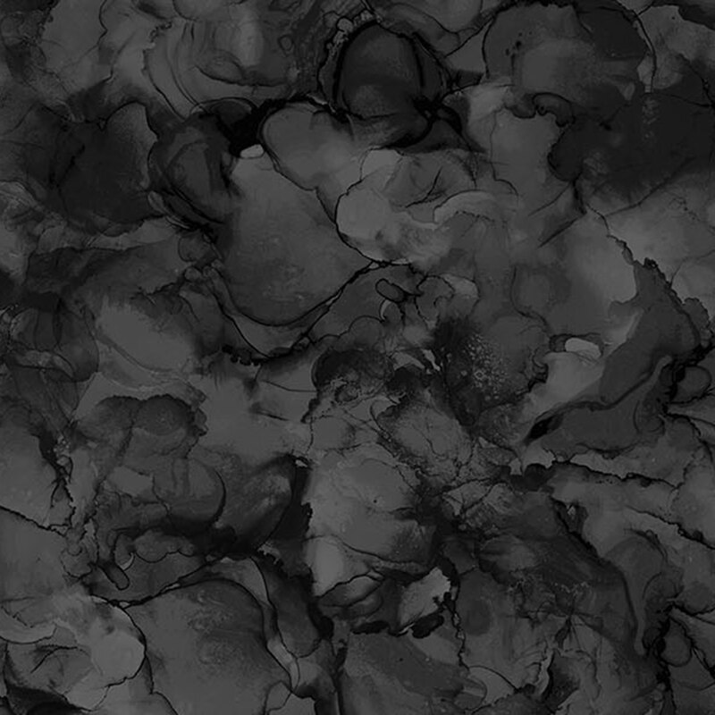 A black marbled fabric. 