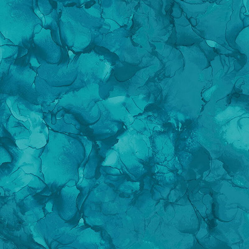 A dark teal marbled fabric. 
