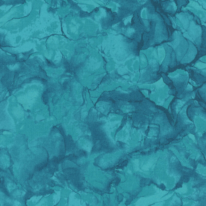 A dark teal marbled fabric. 