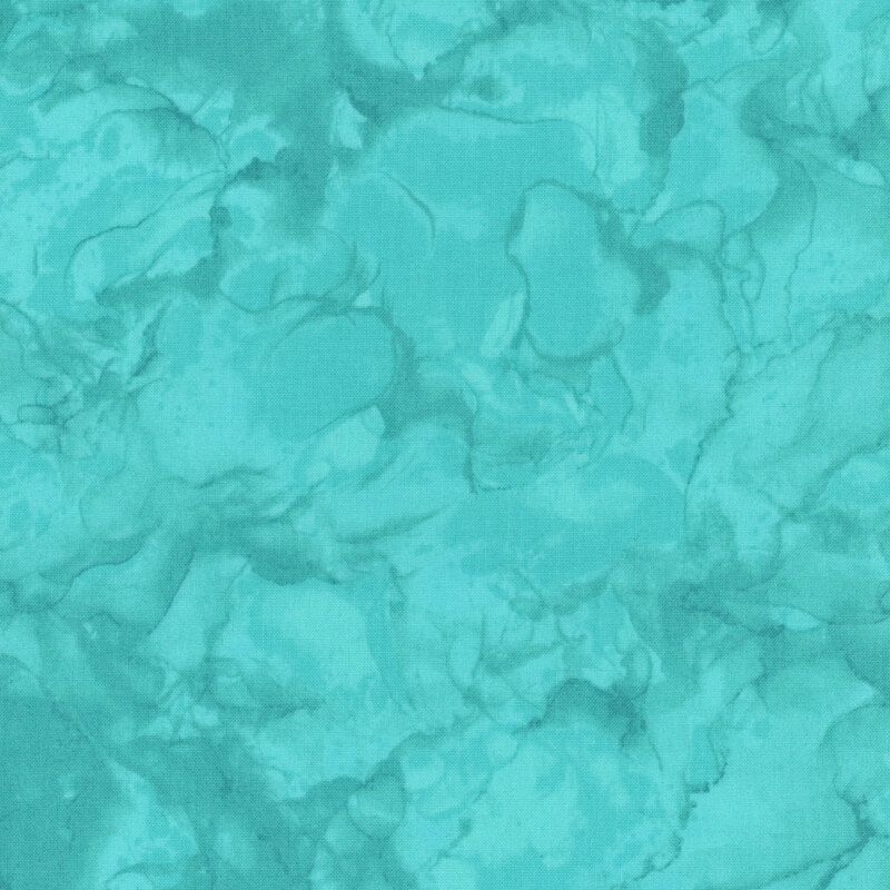 A teal marbled fabric. 