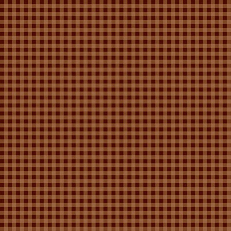 A sienna fabric with a cinnamon brown gingham print