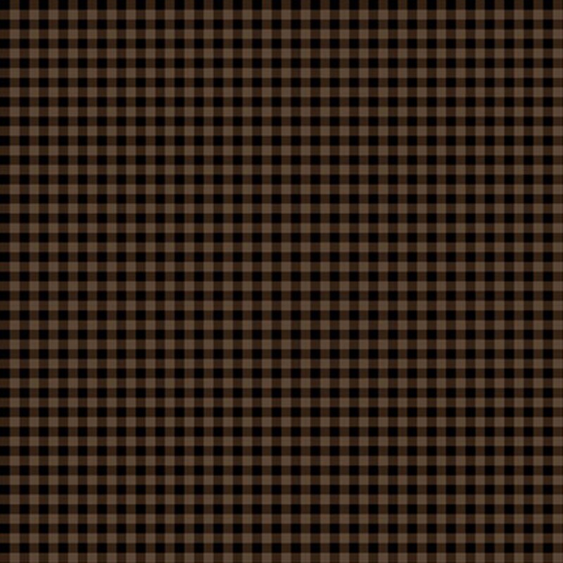 A walnut brown fabric with a dark espresso gingham print