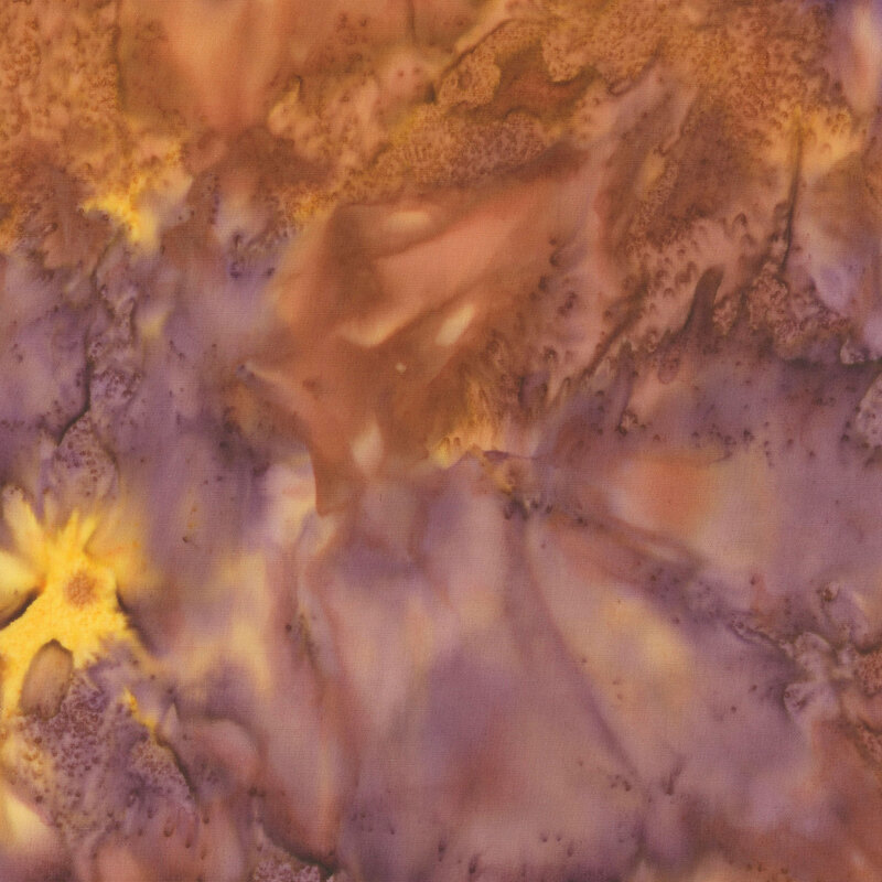 Amber, yellow, and plum watercolor fabric